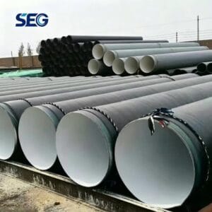 Plastic coated steel pipe