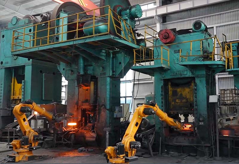 Steel flange manufacturing equipment